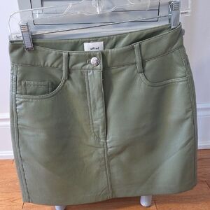 Wilfred Sage Green Mini Skirt